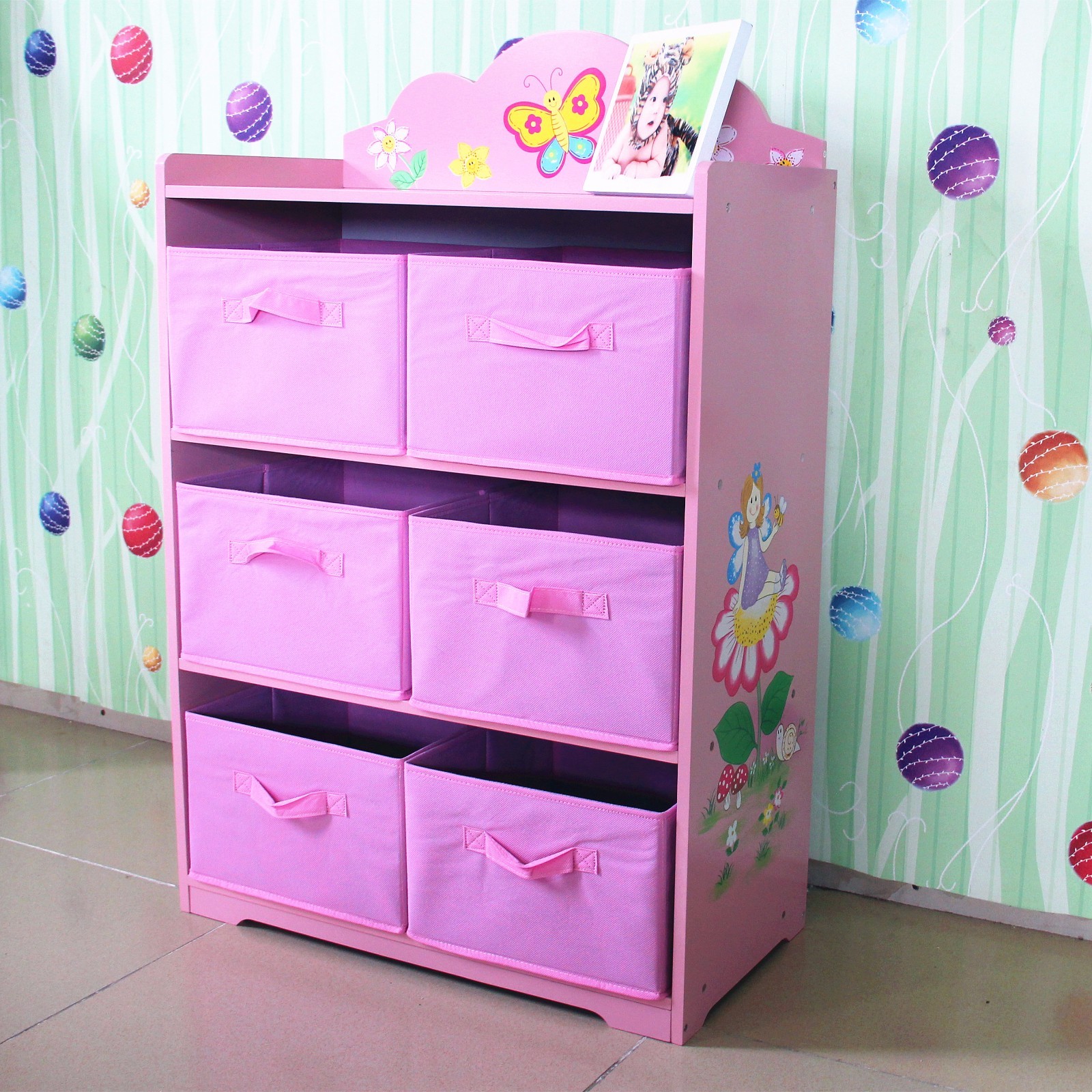 purple kids dresser