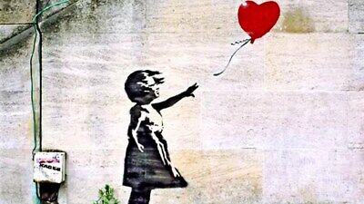 Bambina con palloncino BANKSY Girl With a Balloon Stampa su tela CANVAS Bambina con palloncino BANKSY Girl With a Balloon Stampa su tela CANVAS