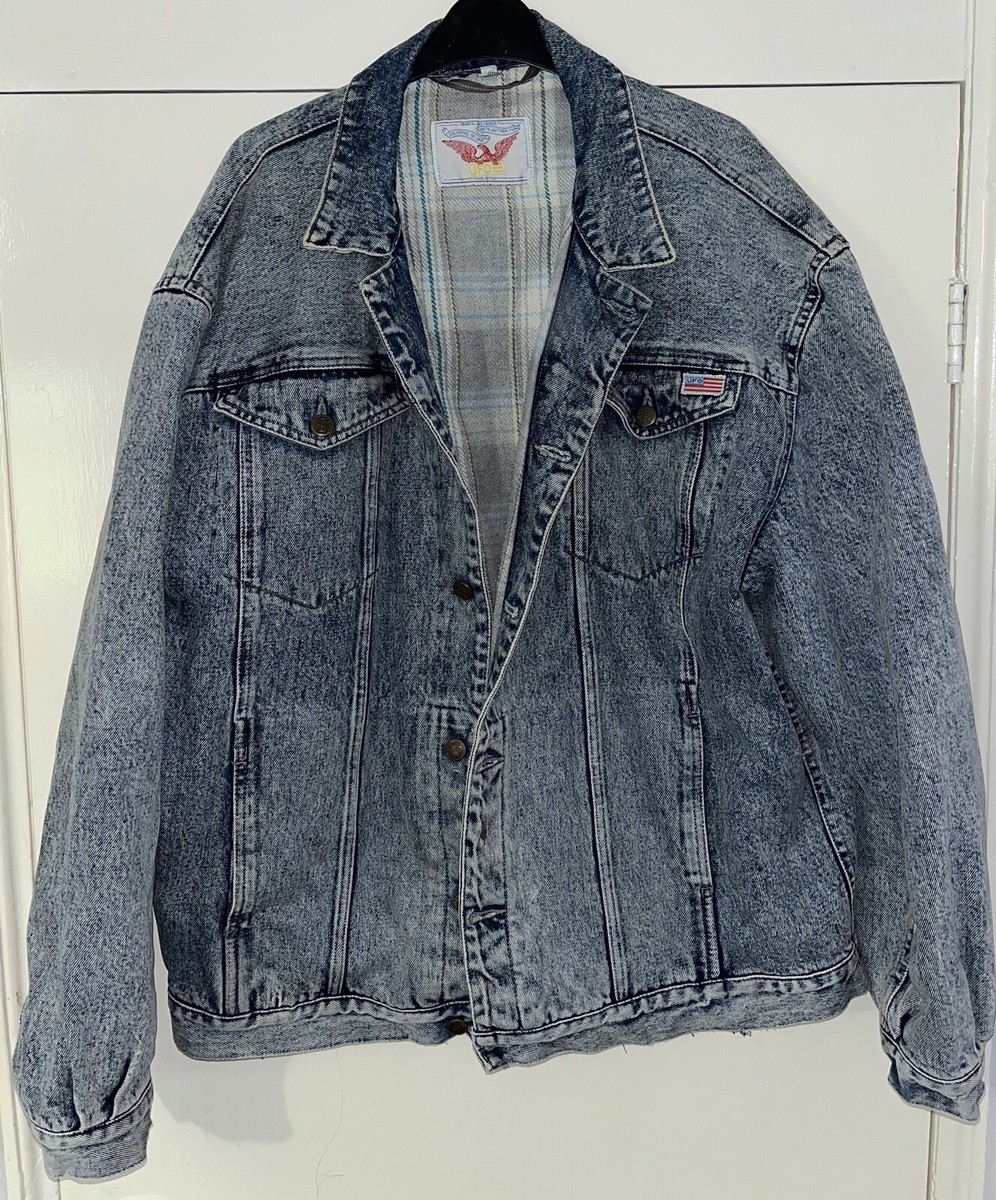 Vintage UFO Denim Jacket, Light Blue, Men’s XXL / 90’s / 00’s Vintage UFO Denim Jacket, Light Blue, Men’s XXL / 90’s / 00’s