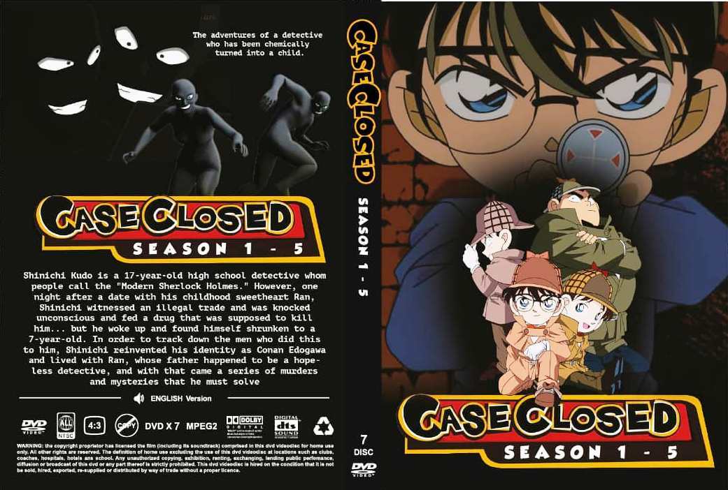Detective Conan Case Closed Season 1-5 Episode 1-134 Anime