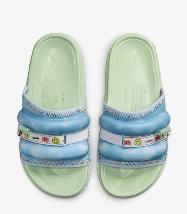 NIKE Uomo Jordan Super Play J Balvin Slides DR1330 413 blu verde (taglia: 13)