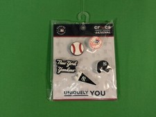 New Original Jibbitz Crocs Charm: MLB New York Yankees 5 pack