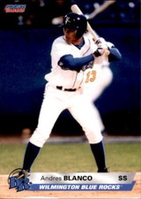2003 Wilmington Blue Rocks Choice #4 Andres Blanco Carabobo Venezuela VZ Card
