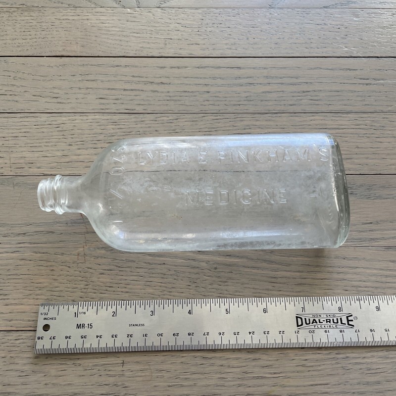 Lydia E Pinkham’s Medicine 14.5 oz. Antique Bottle Made in USA