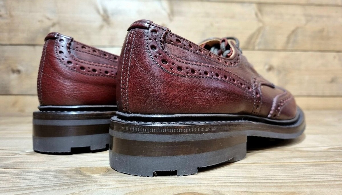 MADE IN UK - TRICKERS - BOURTON IN KUDU (Antelope) Sign (Burgundy