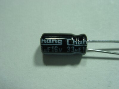 33uF 16V 105°C ESR=2,2 ELKO radial   #12-661