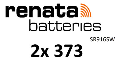 10 Stück Murata SR916SW-PBWW Knopfzellen - 1.55V Silberoxid-Batterie 373, 30 MAh