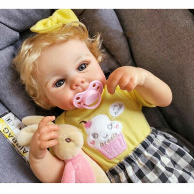 19in Handmade Reborn Baby Doll Cute Newborn Silicone Vinyl 3D Skin Dolls Gifts