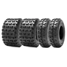 Set 4 22x7-10 20x10-9 ATV Tires Replacement 22x7x10 20x10x9 All Terrain Tire 4PR