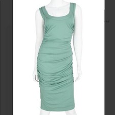 𝅺dolce & Gabbana Mint Green Ruched Dress 40
