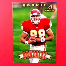 Tony Gonzalez 1997 Pinnacle Rookie Card #163 NFL HOF Kansas City Chiefs Falcons. rookie card picture