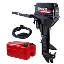 HANGKAI Outboard Motor 2 Stroke Fishing Boat Engine Water Cooling 2.3HP-18HP