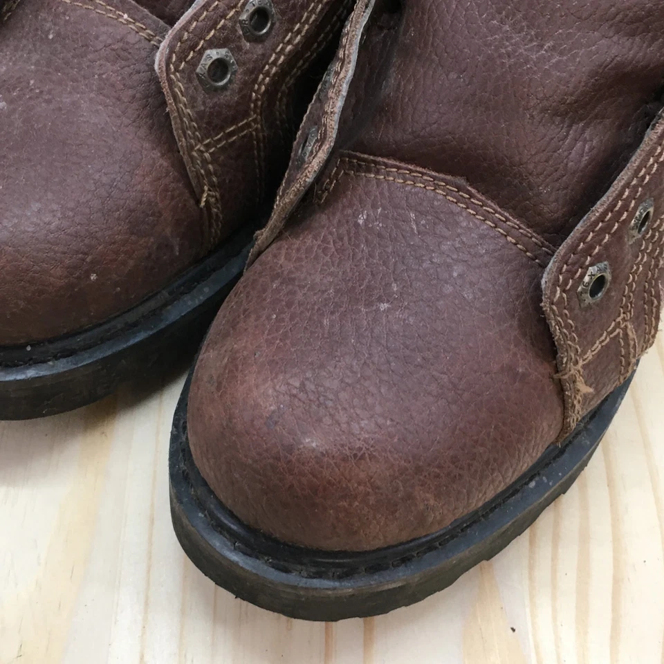 Botas Texas Steer Boots Masculinas 7,5 W Kode Flexcore Trabalho Tornozelo 20130 Couro Marrom - Imagem 4 de 4