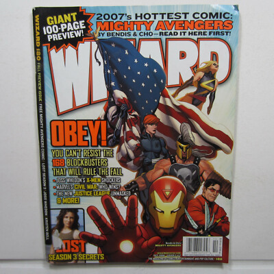 Wizard Comics Magazine Oct 2006 No 180 X-men, Avengers, Batman, Galactica