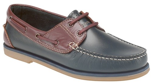 Mens 2 Tone Leather Lace Up Non Marking 