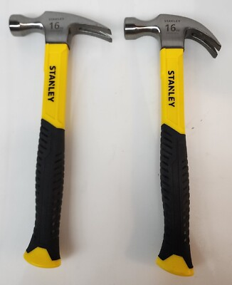 #ad Stanley 2 Piece 16 oz Curve And Rip Claw Hammer Limited Lifetime Warranty $37.99