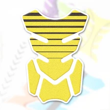 MC Motoparts Yellow Line Shield Gas Tank Pad Cover Protector Removable