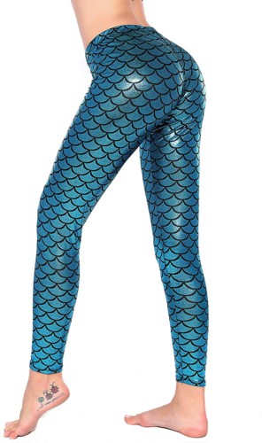 Women Sexy Mermaid Fish Scale Hologram 