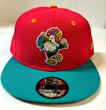 Delmarva Shorebirds MILB NE Copa 2023 Snapback Hat~Coral/Turquoise