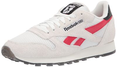 Reebok Unisex Classic Leather Sneakers Human Right GY0705 Grey/Red/Gold Metallic