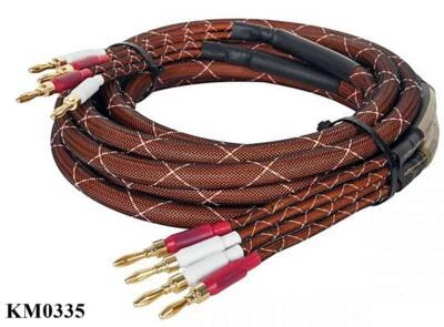 Krüger&Matz Highend Lautsprecherkabel KM0335 Boxenkabel OFC Bananenstecker 2x3m