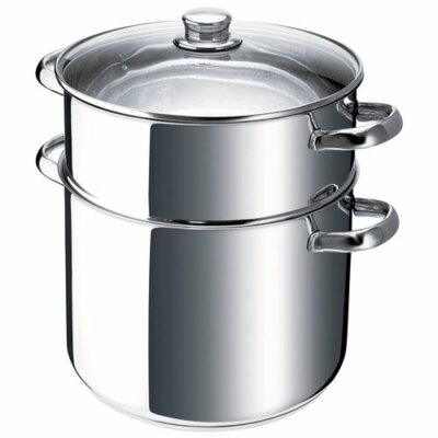 Beka Pentola In Acciaio Inox 18/10 Con Cestello Vapore – Adattabile A Diametri 16, 18 E 20 Cm