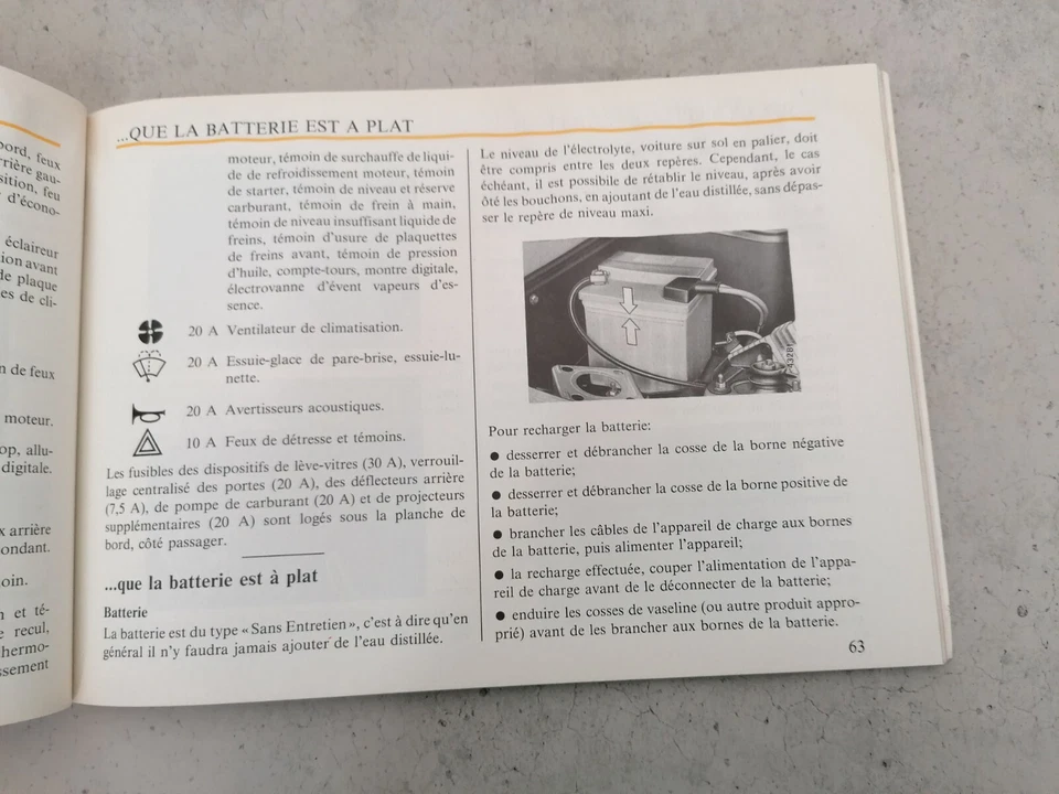 lancia autobianchi ypsilon 10 uso manutenzione francese notice d'entretien 1985 - Immagine 4 di 4