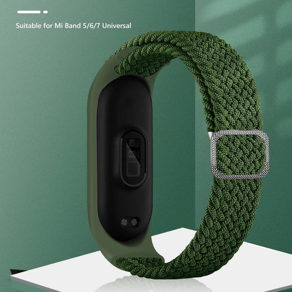 Nylon Strap Smart Bracelet Wristband for Xiaomi Mi Band 7 NFC 6 5