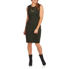 Concepts Career Shift Dress Womens Large Multicolor Jacquard Sleeveless Casual L