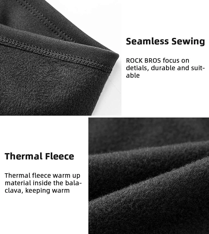 ROCKBROS Sturmhaube Fahrrad/Motorrad Balaclava Herbst Winter für Outdoorsports - Bild 4 von 4