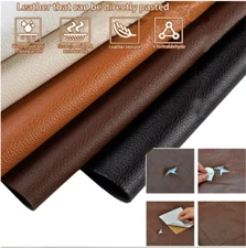 Self Adhesive Vinyl Faux Leather Fabric Repair Patch Kit for Car seat Sofas