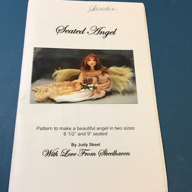 With Love From Skeelhaven- Seated Angel Doll Pattern- 6.5 And 9”