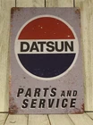 New ListingDatsun Tin Parts & Service Sign Vintage Rustic Style Car Auto Garage Mechanic