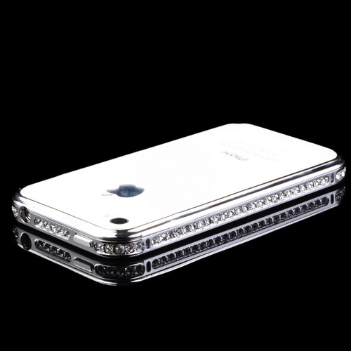 Urcover® Diamond Aluminum Bumper cell phone Case Bumper Cover frame glass film - Zdjęcie 3 z 15