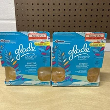 (2) glade plug ins playful paradise nos 2 refills 1.34 fl oz