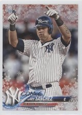 2018 Topps Holiday WalMart Mega Box Metallic Snowflake Gary Sanchez #HMW59 3a3