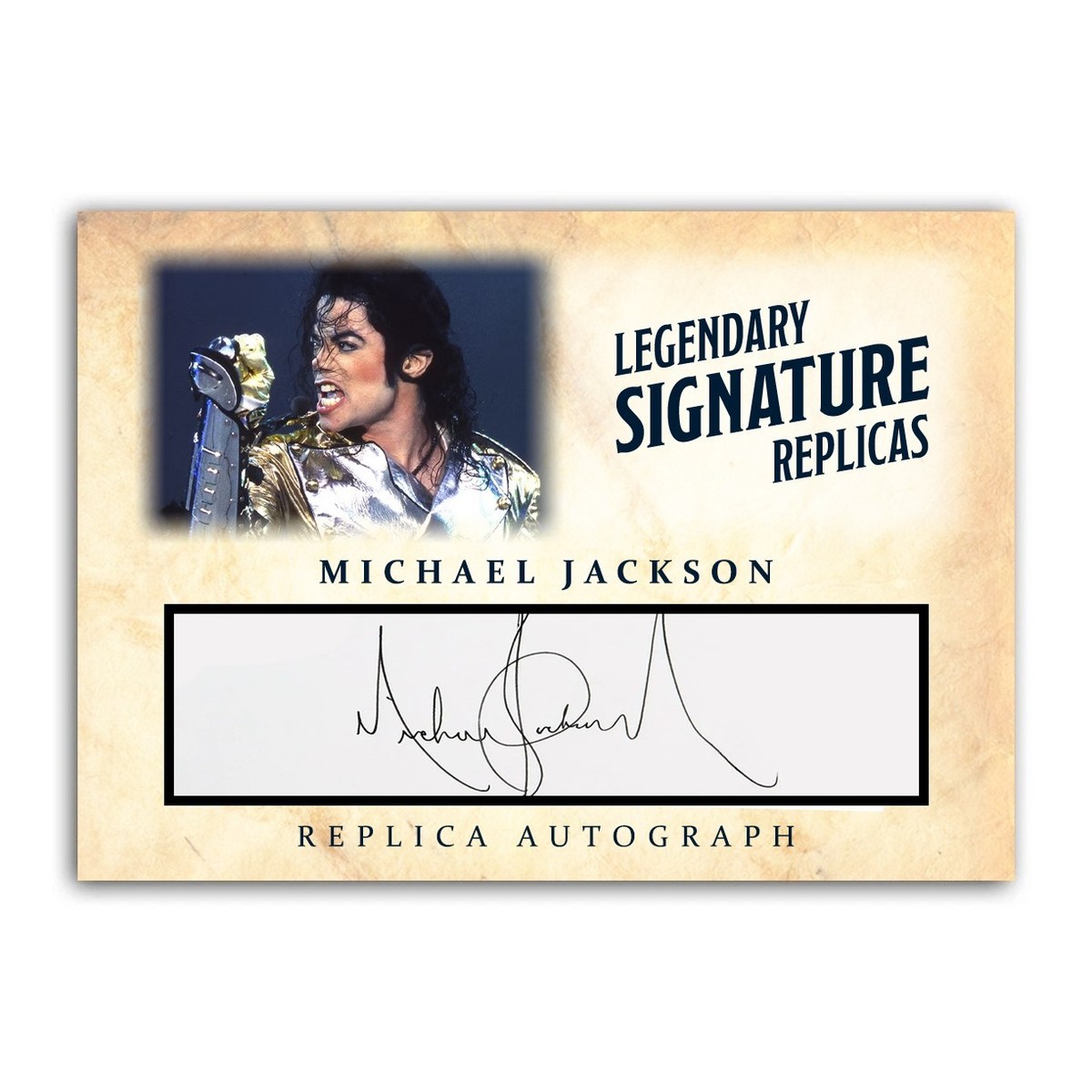 Michael Jackson ACEO Replica Autograph Signature King of Pop