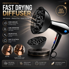 Universal Hair Dryer Diffuser Attachment Hairdressing Blower Cover Styling Curly