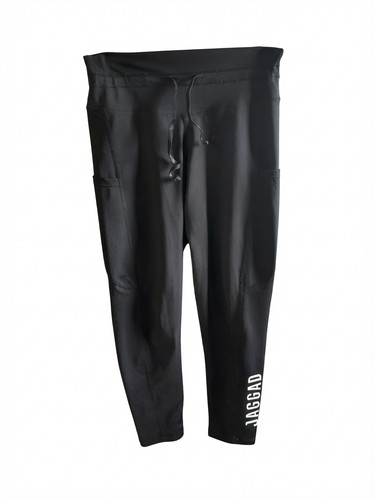 Jaggad Women's Activewear Leggings - Black With Side Pockets Size L