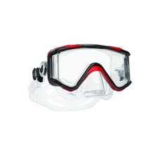 Scubapro Red Dive Mask Single Lens Wide View Watertight Silicone Skirt