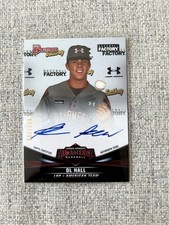 DL Hall /199 Auto - 2020 Bowman 2016 Under Armour All-America Baseball Factory
