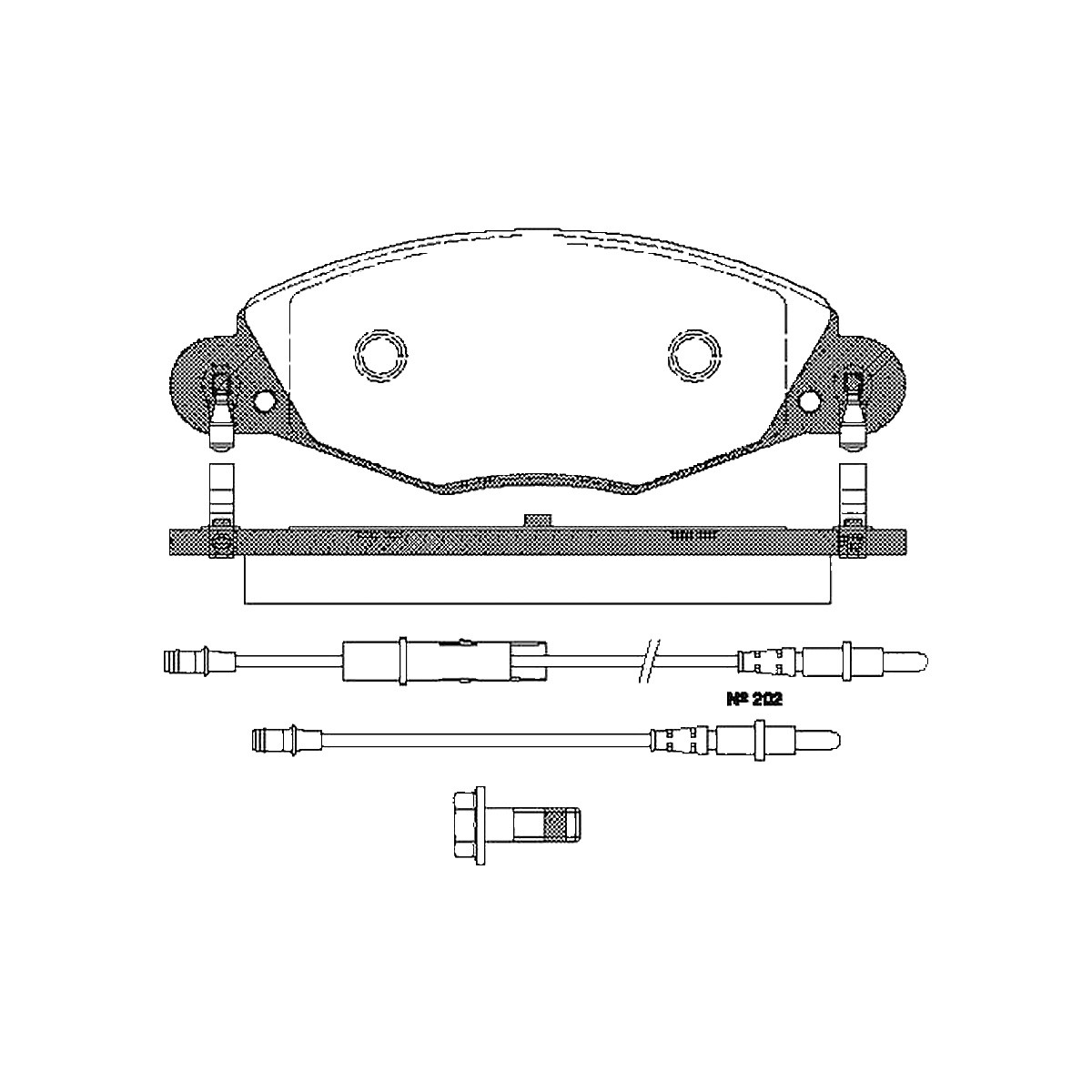 Triscan Bremsbelagsatz, Scheibenbremse 8110 28018 Für Citroën - Bild 2