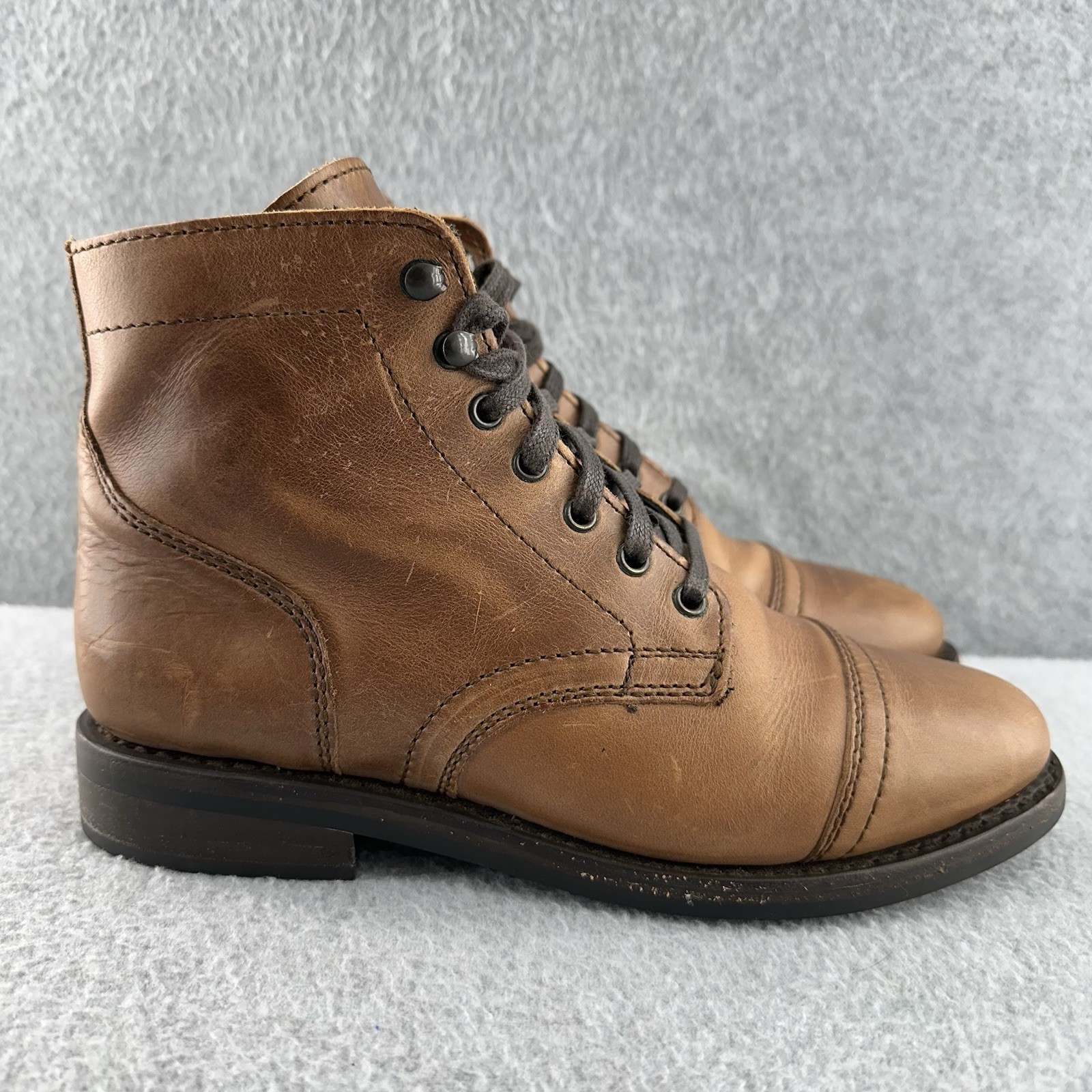THURSDAY Boot Everyday Captain Cap Toe Combat Bro… - image 3