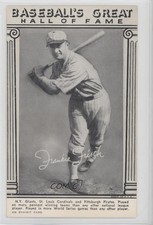 1974 Exhibits Baseball's Great Hall of Fame Black Ink Frankie Frisch HOF 0r5w
