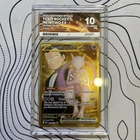 Team Rocket’s Mewtwo Ex 240/182-Pokemon Destined Rivals Ace 10 perfect subgrades