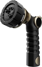 Heavy Duty Metal Garden Hose Nozzle 7 Settings Spray Head Flow Control Durable