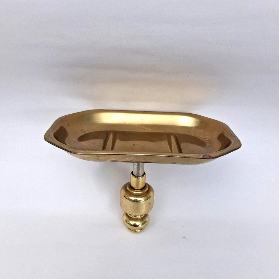 Luxury Gold Soap Dish Wall Mount Bath Soap Holder Tray Solid Brass - Image 4 of 4