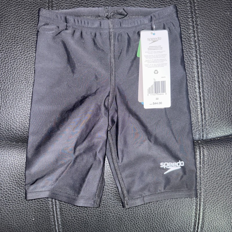 Speedo ProLT Jammer Swim Shorts Black Mens Competitive Size 22