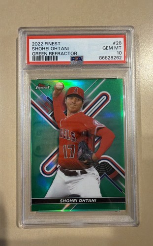 Shohei Ohtani - PSA 10 - 2022 Topps Finest Green Refractor /99 