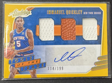 2020-21 Absolute Basketball - Tools Of The Trade Immanuel Quickley Auto /199 -S